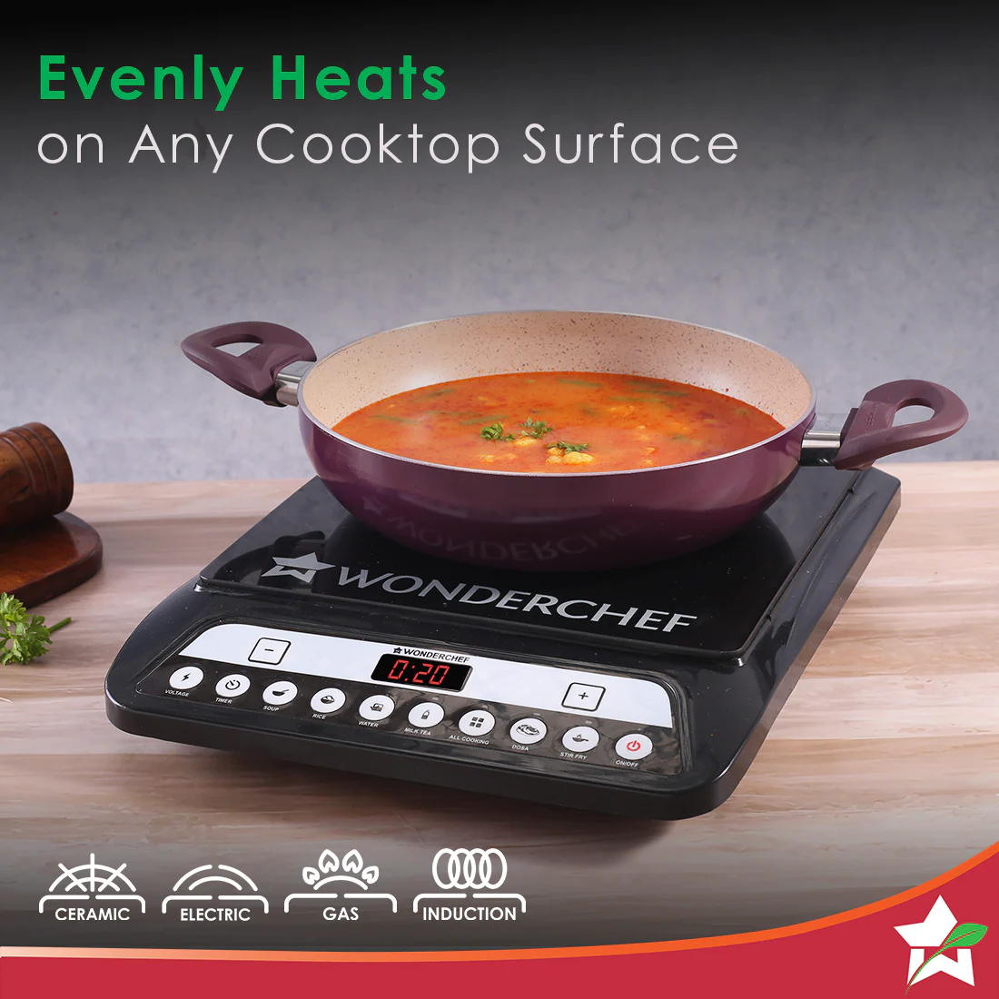 Wonderchef Renewed Milano 24cm Kadhai (without Lid) | Meta Tuff Non-Stick Coating | Pure Grade Aluminum - Image 5