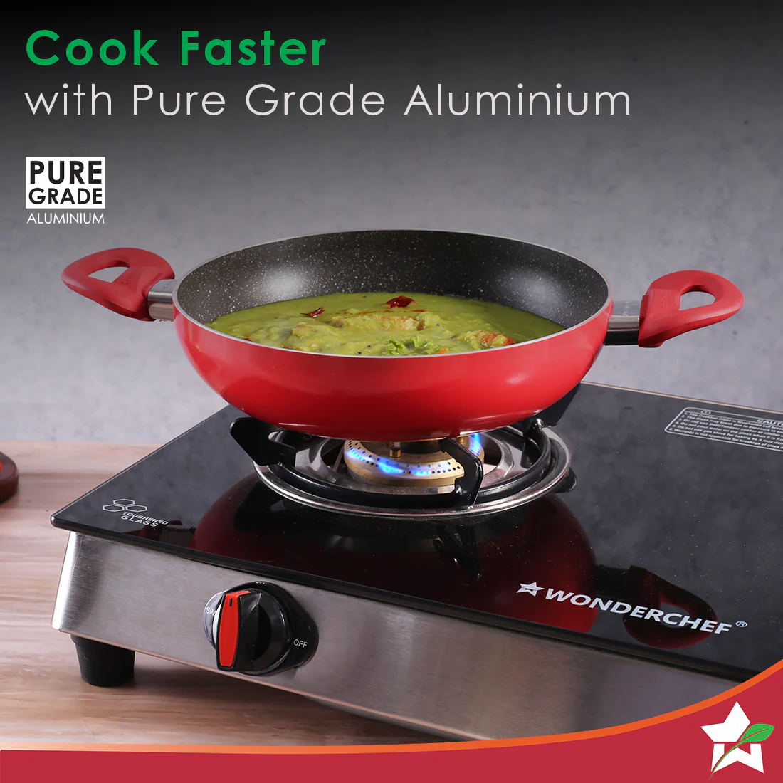 Wonderchef Renewed Milano 24cm Kadhai (without Lid) | Meta Tuff Non-Stick Coating | Pure Grade Aluminum - Image 7