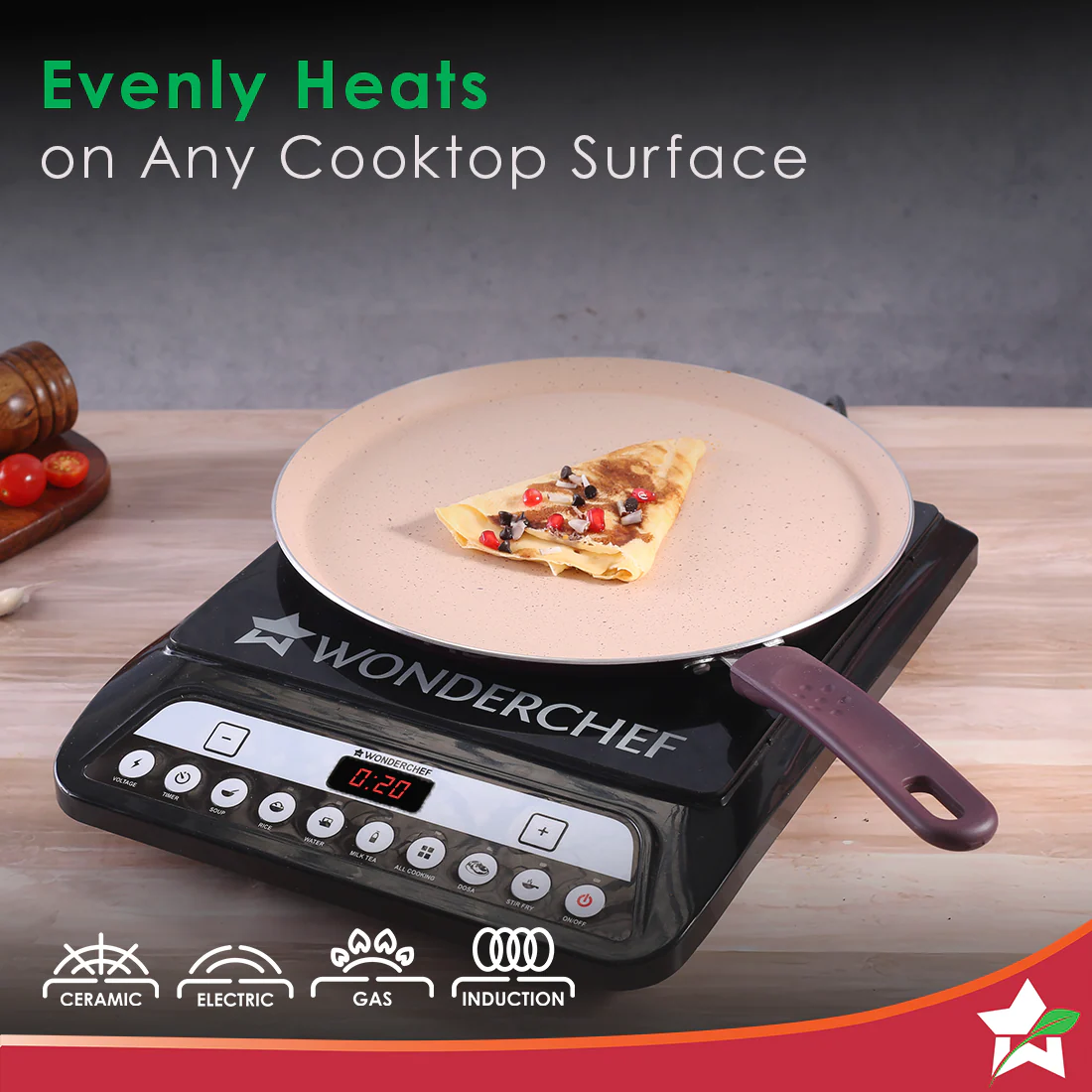 Wonderchef Renewed Milano 28cm Dosa Tawa | Meta Tuff Non-Stick Coating | Pure Grade Aluminum - Image 5