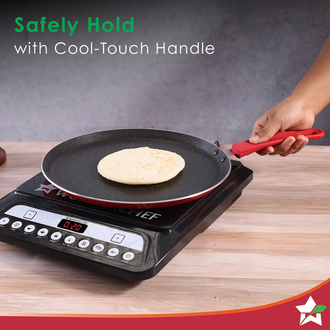 Wonderchef Renewed Milano 28cm Dosa Tawa | Meta Tuff Non-Stick Coating | Pure Grade Aluminum - Image 6