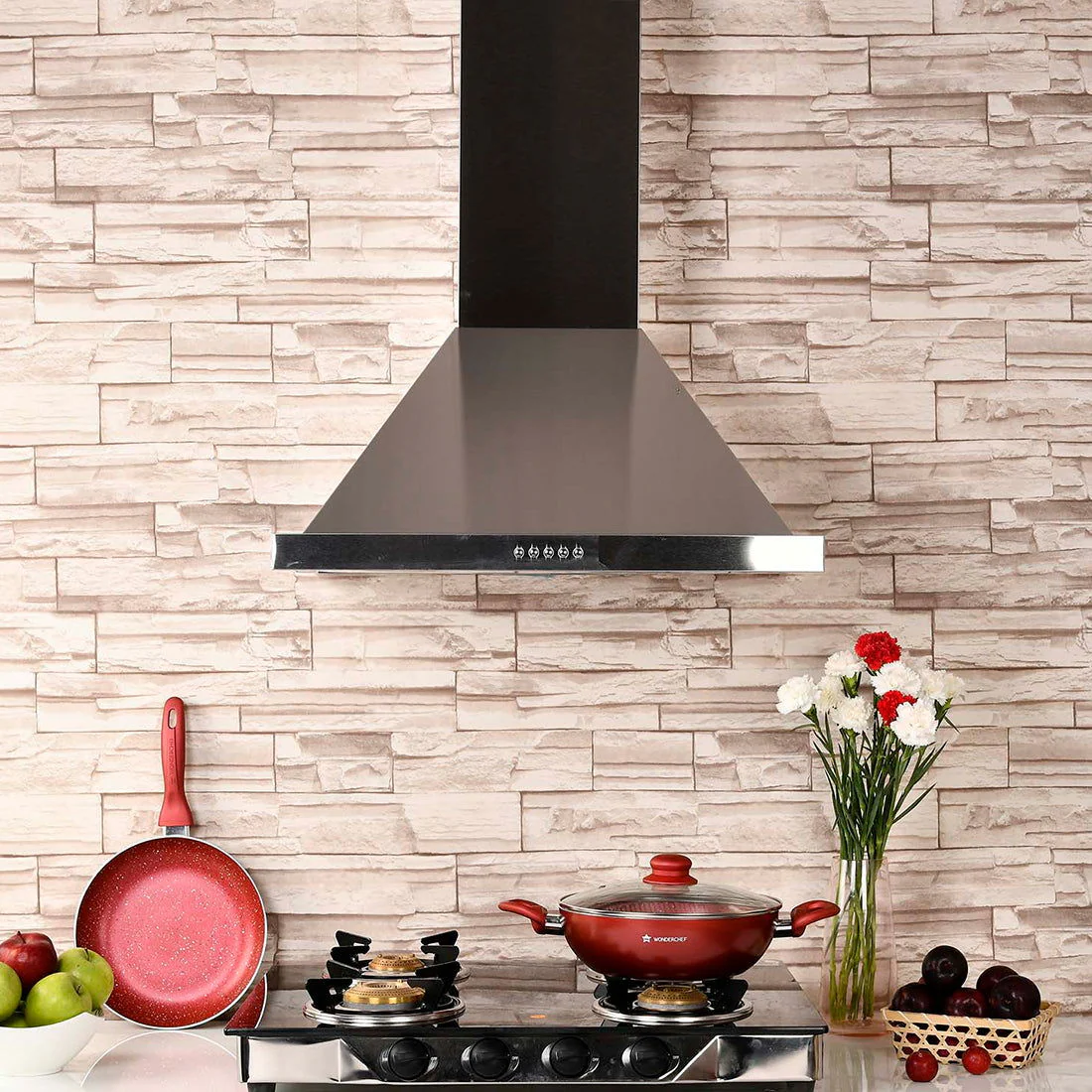 Milano Chimney 60cm/1250m3/h Powerful Suction | Baffle Filters | Low Noise | 1 Year Warranty - Image 8