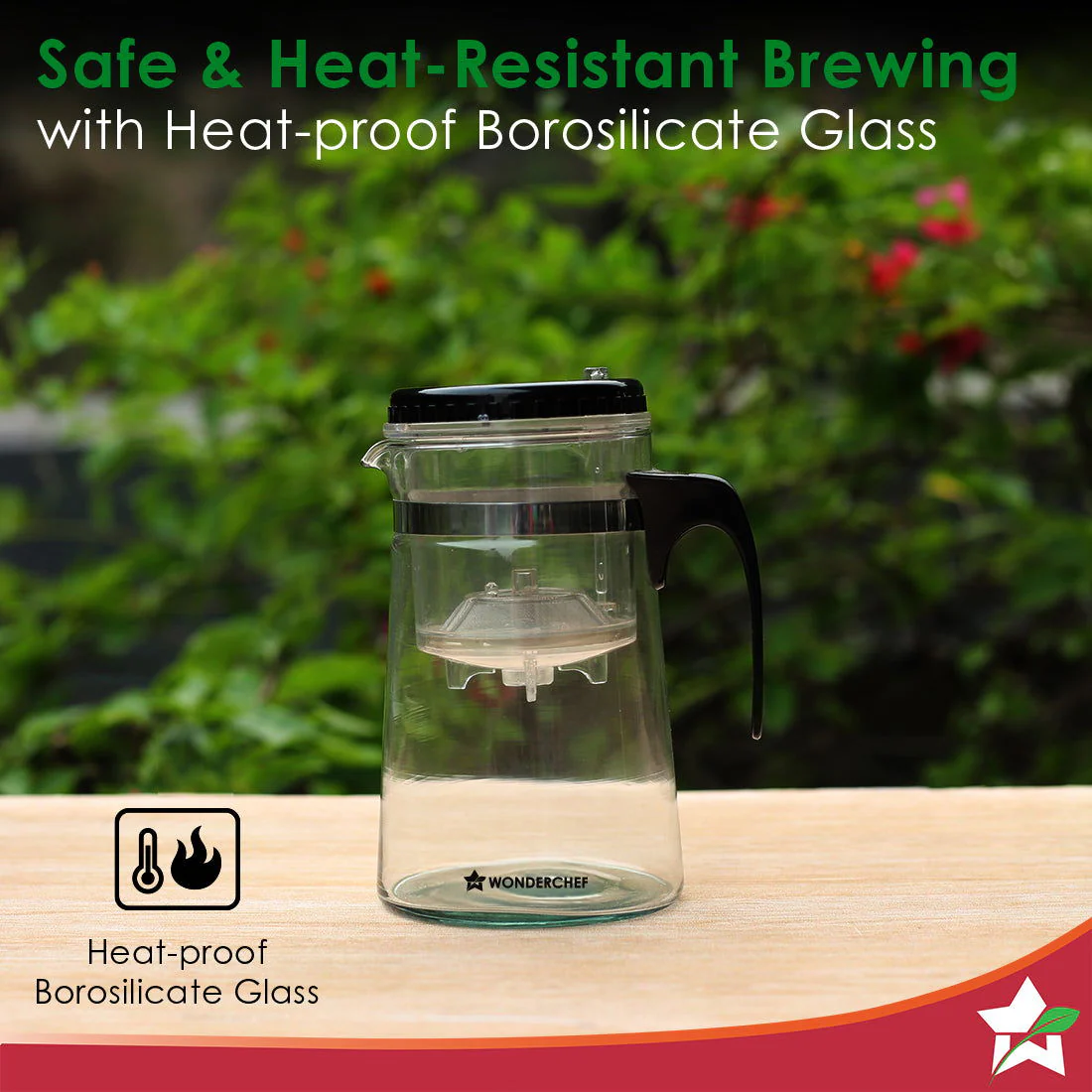 Misaki Tea Infuser, Borosilicate glass, Stainless Steel infuser, Perfect Green Tea - Image 4
