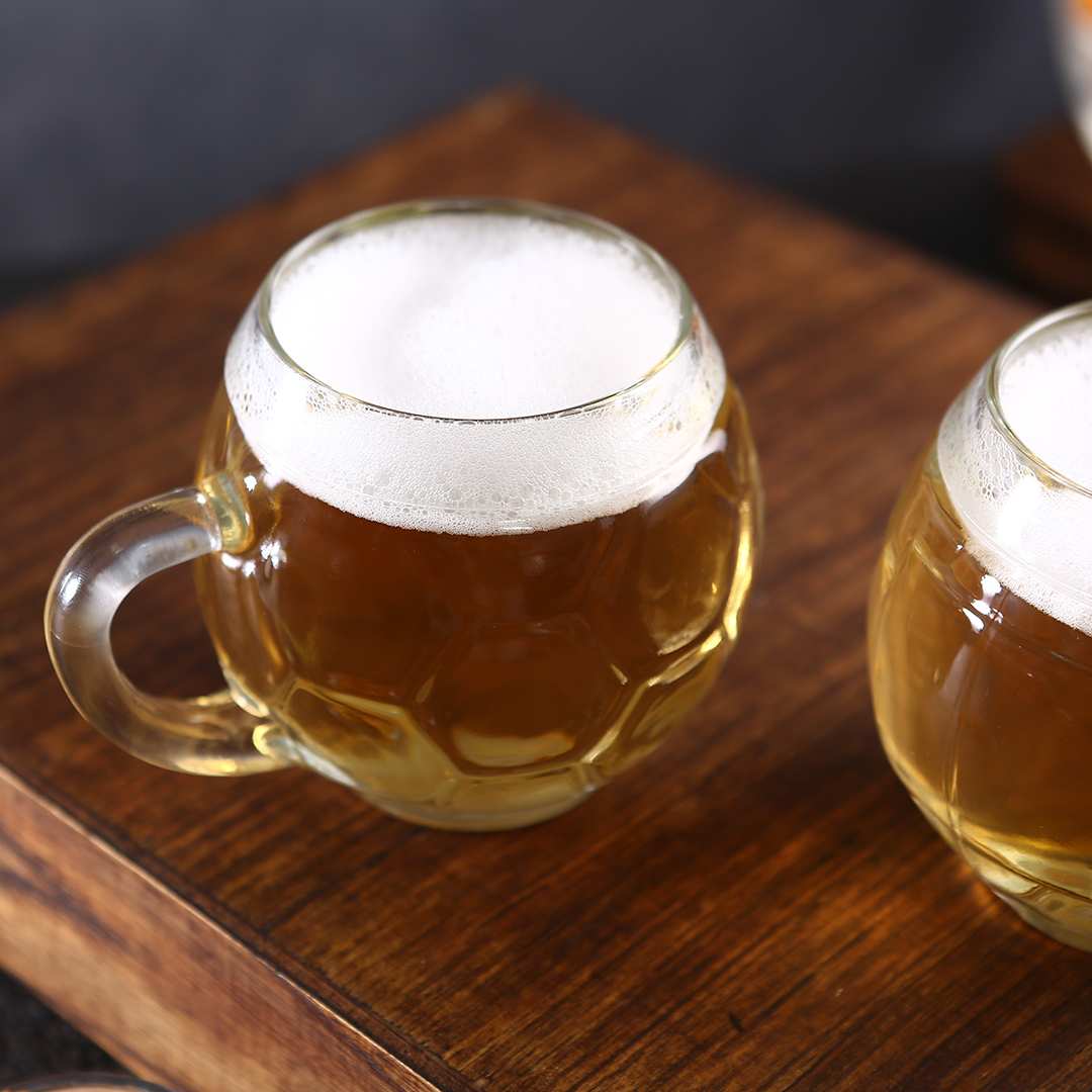 Modena Beer Mug Football 400 Ml (Set Of 2) - Image 3