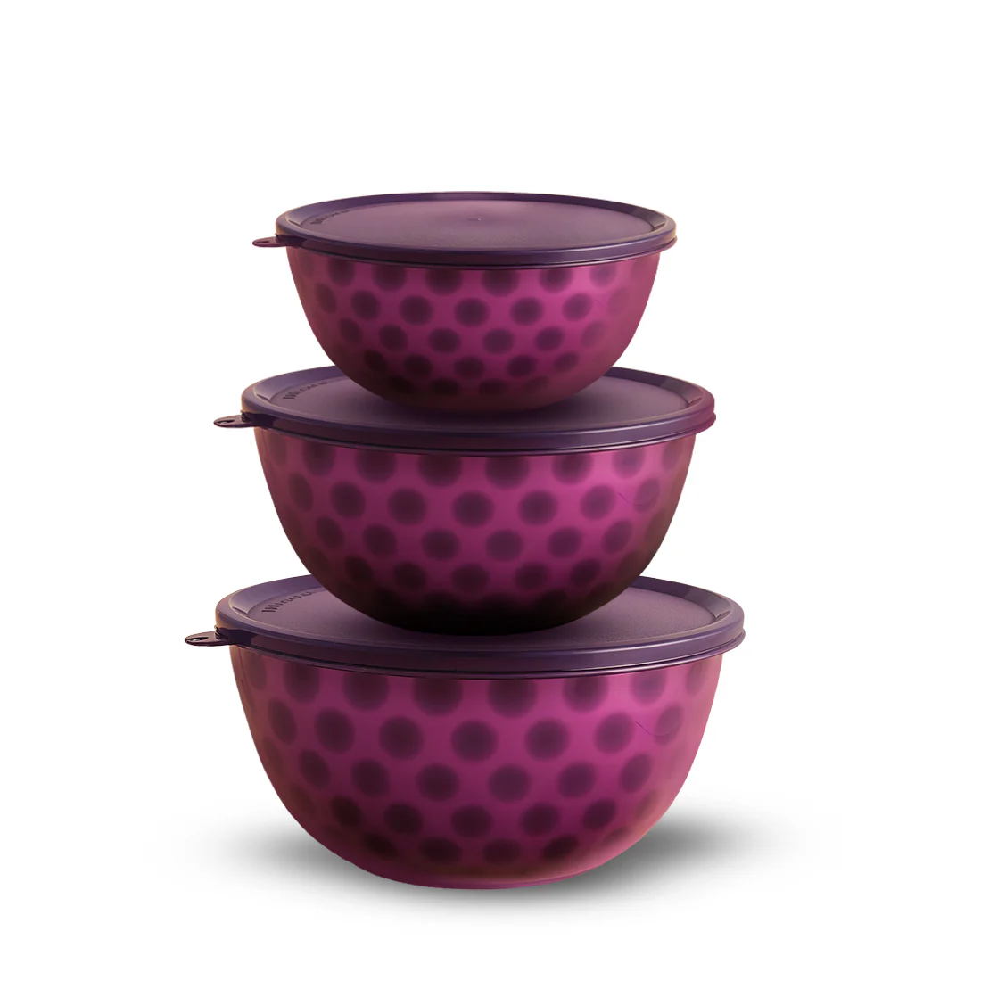 Modena Stainless-steel 3 Pc. Bowl Set with Airtight Lid, 14 cm (620ml), 16 cm (800ml), 18 cm (1.3 L), Stackable, Food-grade, Non-corrosive, Sturdy, Use to Mix, Marinate, Serve, 1-Yr Warranty