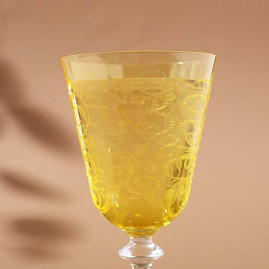 Modena Water Glass Yellow 350 ml (Set of 6) - Image 7