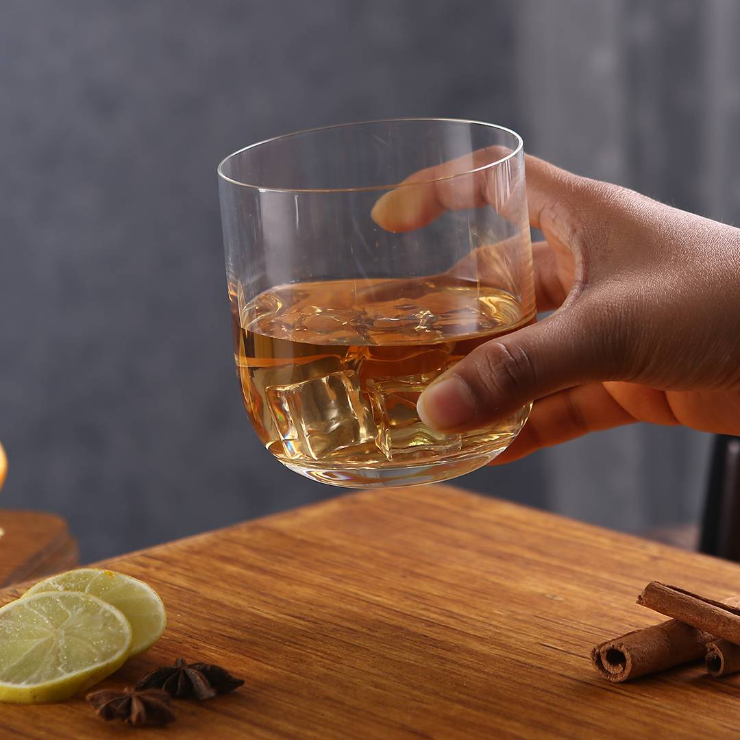 Modena Whiskey Glass 330 ml (Set of 6) - Rounded Base design - Image 6