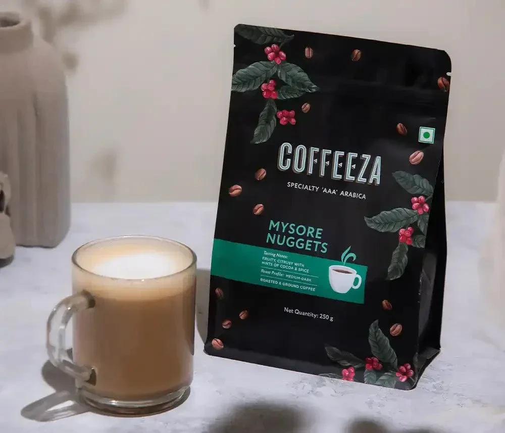 Coffeeza Mysore Nuggets Ground Coffee - Specialty Coffee