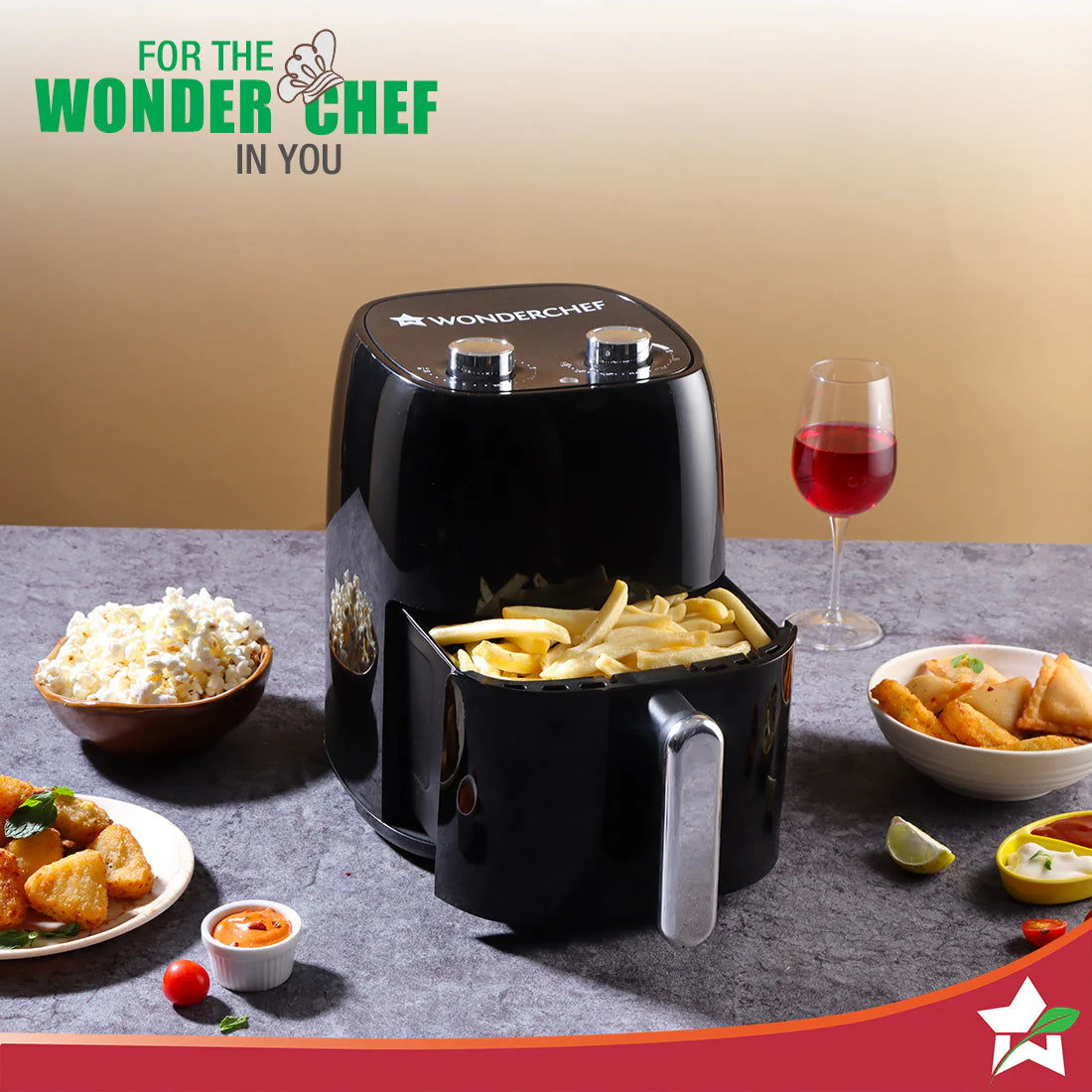 Neo Manual Air Fryer | Rapid Air Technology | Time and Temperature Control | Automatic Shut-Off | Compact Design | 4.5 Litres | 1 Year Warranty | 1500 Watts | Black - Image 6