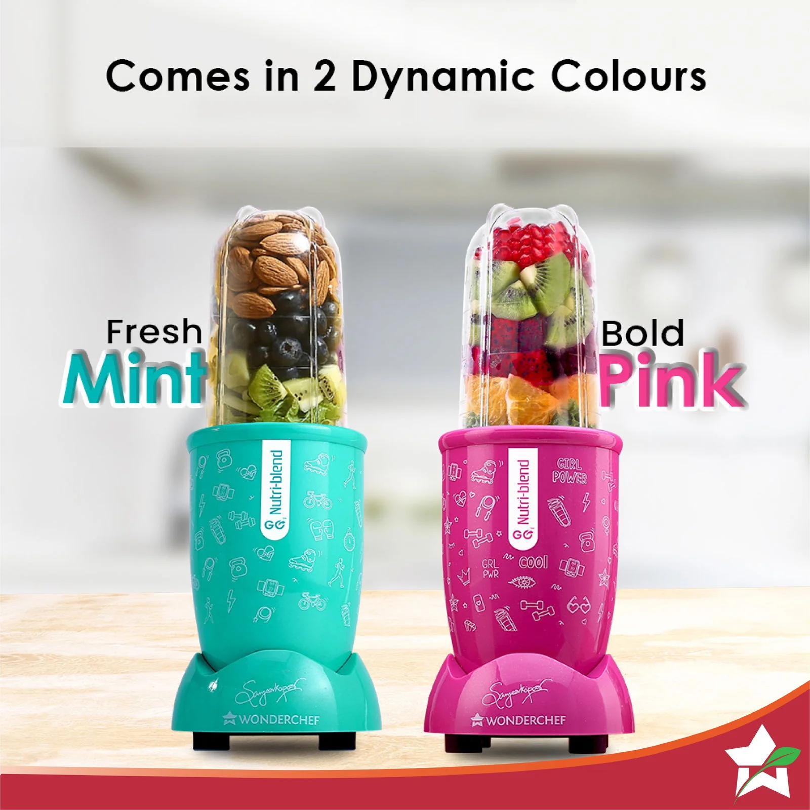 Nutri-blend GO, 22000 RPM 100% Full Copper Motor, 1 Unbreakable Jar, 400 W, 2 Years Warranty, Recipe book by Chef Sanjeev Kapoor, Mint - Image 8