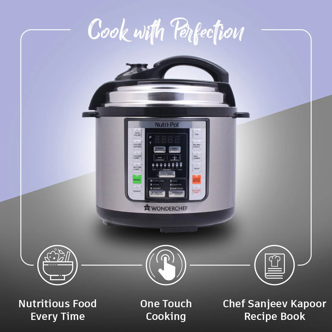 Wonderchef Renewed Nutri-Pot | 3L | Electric Pressure Cooker with 7-in-1 Functions - Image 7