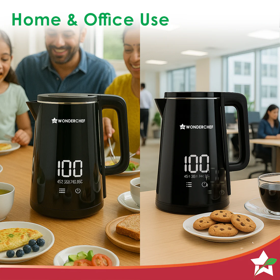 Onyx Cool-touch Digital Kettle, 1.8 L, Stainless-steel Interior, 1350W, Choose from 4 Temperature Modes, Rapid Boiling in 5 Mins for Tea, Coffee, Instant Food, Auto Shut-off, 2-Yr Warranty - Image 7