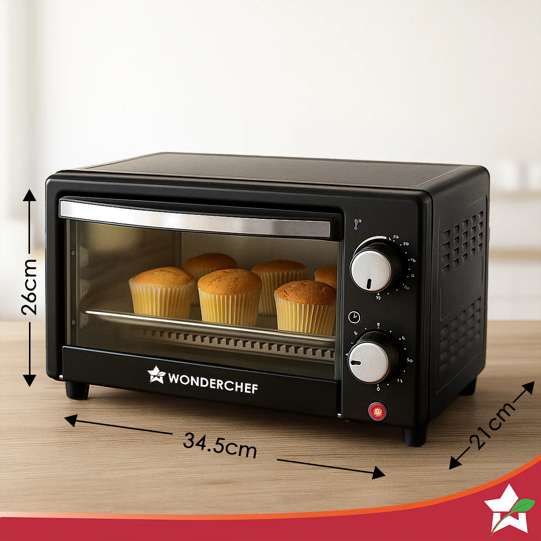 Oven Toaster Griller (OTG) 10 L | Bake, Grill, Roast | Auto-Shut Off | Heat-Resistant Tempered Glass | Customised Time & Temperature Control | Easy to Clean | 2 Year Warranty - Image 3