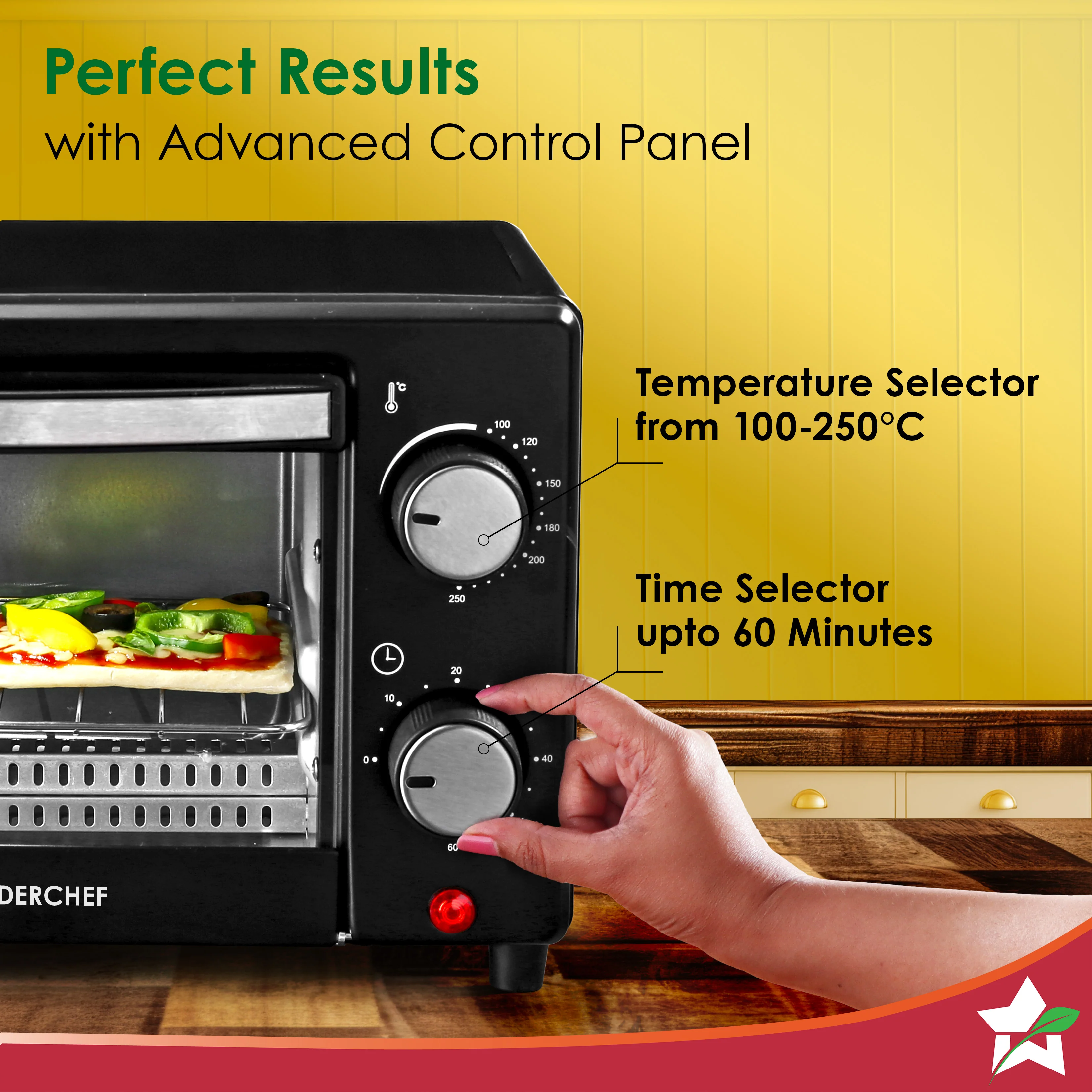 Oven Toaster Griller (OTG) 10 L | Bake, Grill, Roast | Auto-Shut Off | Heat-Resistant Tempered Glass | Customised Time & Temperature Control | Easy to Clean | 2 Year Warranty - Image 4