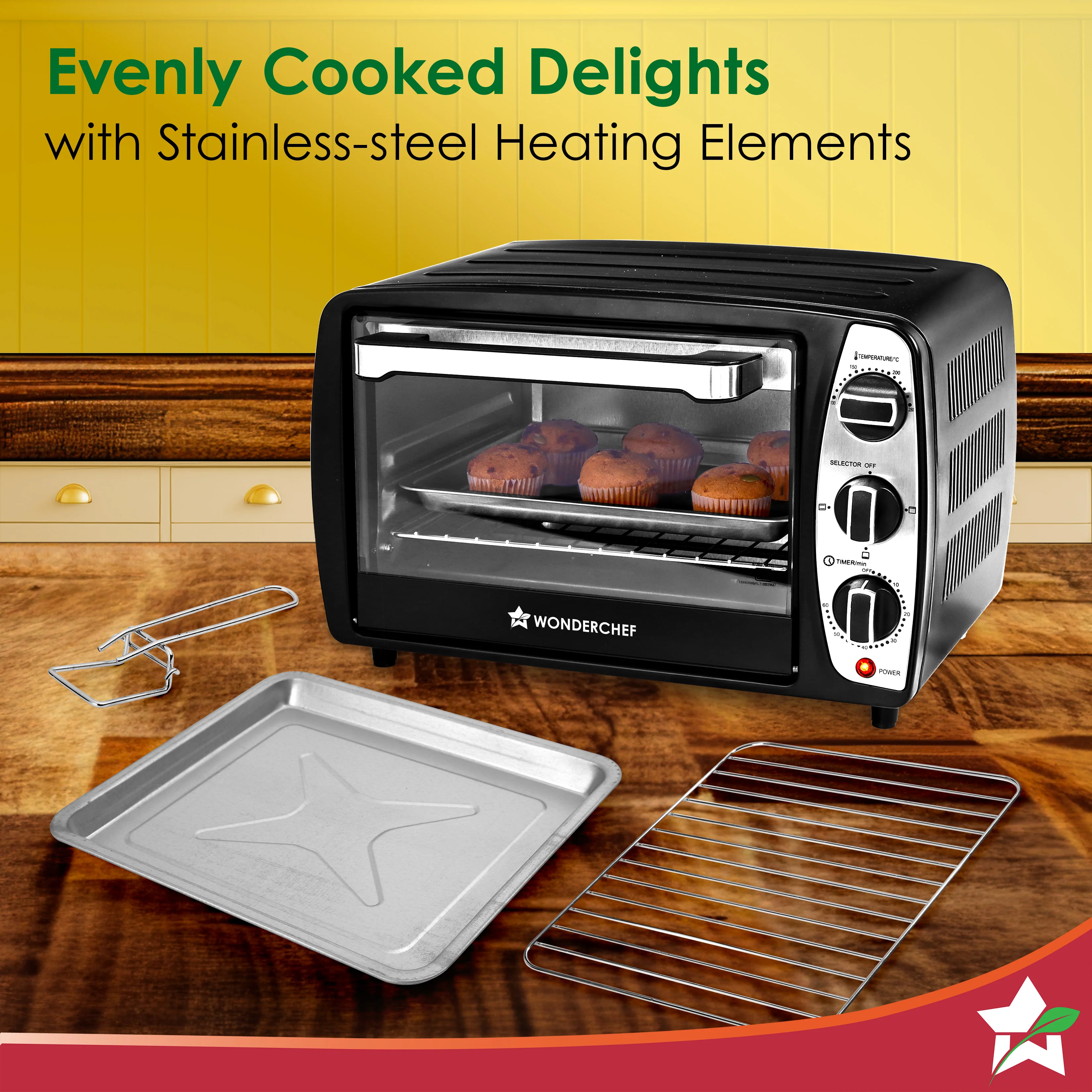 Oven Toaster Griller (OTG) 17 L | Bake, Grill, Roast | Auto-Shut Off | Heat-Resistant Tempered Glass | Customised Time & Temperature Control | Heat Selector | Easy to Clean | 2 Year Warranty - Image 6