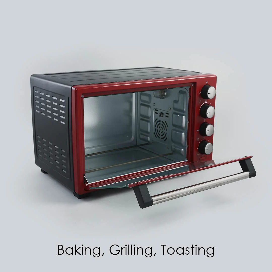 Wonderchef Renewed Oven Toaster Griller (OTG) Crimson Edge - 28L | Auto-shut Off | Heat-resistant Tempered Glass | Multi-stage Heat Selection | 1600W | Red - Image 4