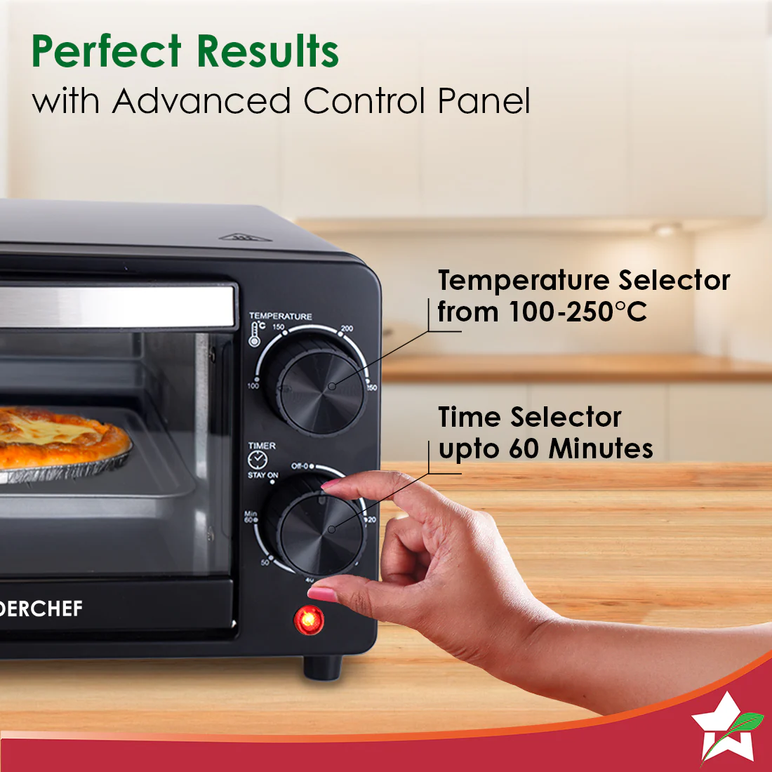 Oven Toaster Griller (OTG) for Kitchen, 10 L, Multi-function, For Baking, Grilling, Roasting, Heat-Resistant Glass, Customised Time & Temperature Control, Easy to Clean, 2-Yr Warranty - Image 3