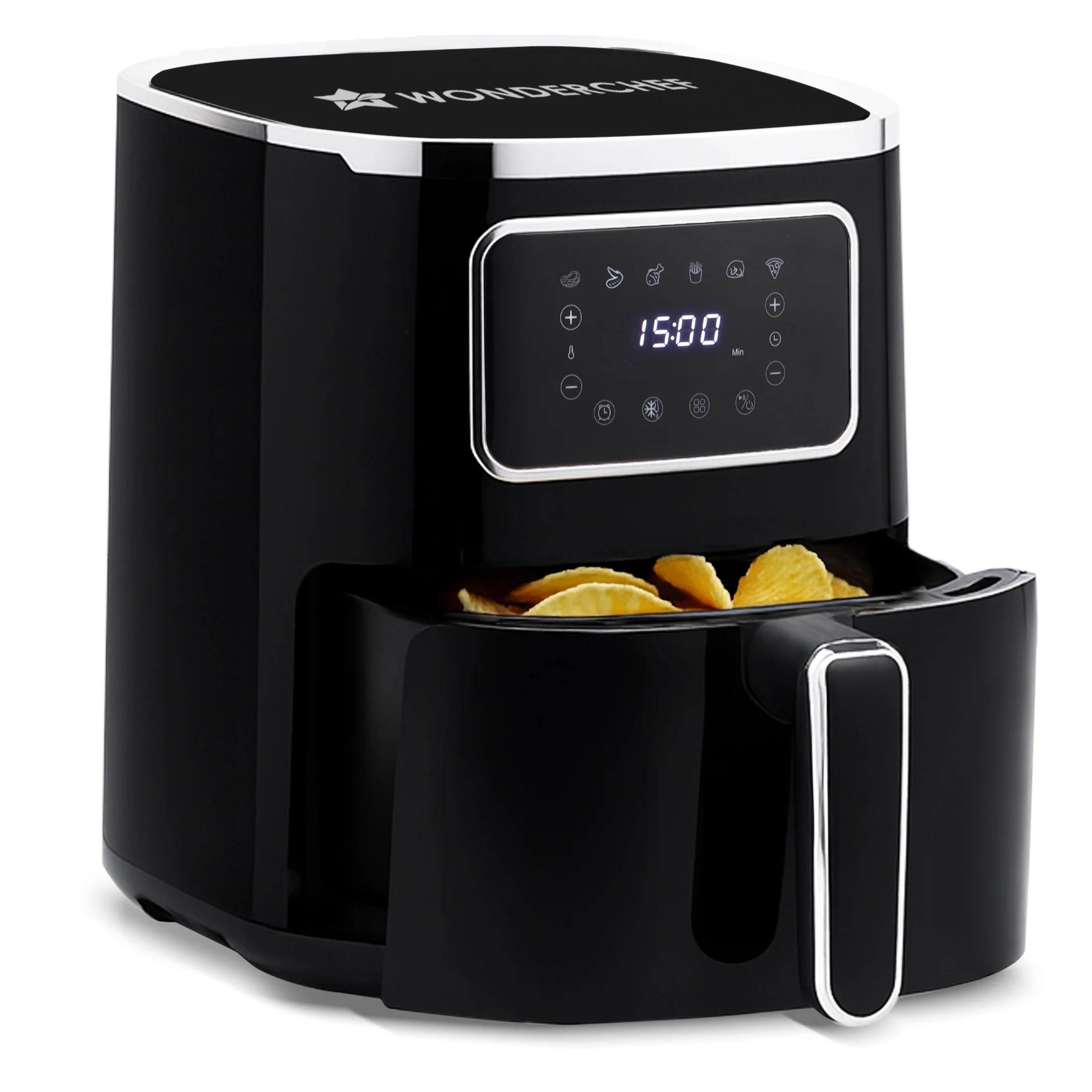 Platinum Digital Air Fryer | 5L | Rapid Air Technology | 7 Pre-Set Menu Options | Temperature and Time Control | Digital Interface | Chrome Finish | 2 Year Warranty