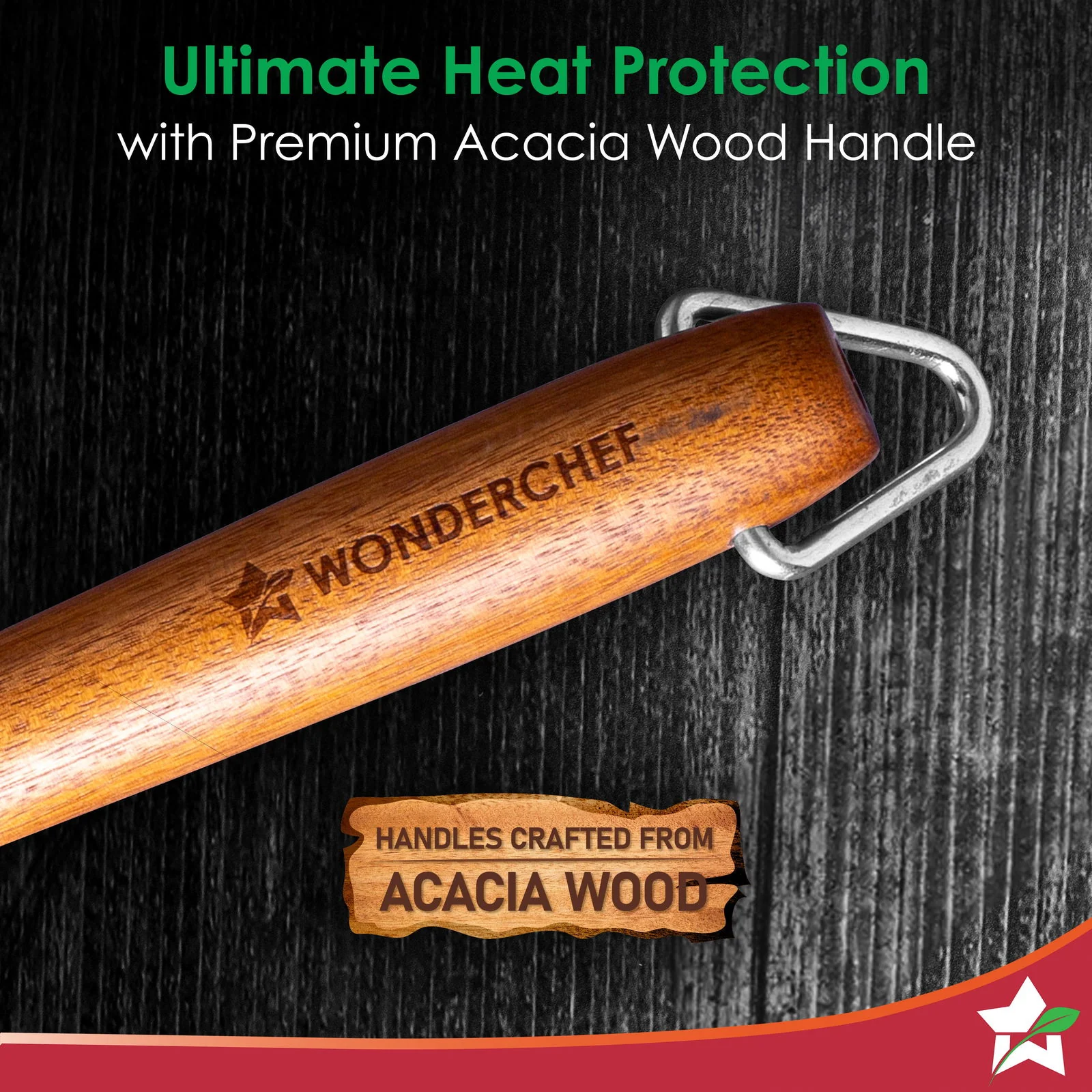Pre-Seasoned Ferro Light 24cm Grill Pan| 2.5MM | Acacia Wooden Handles | Gravity Moulding Technology | No Chemical Coating |10 Year Warranty - Image 6