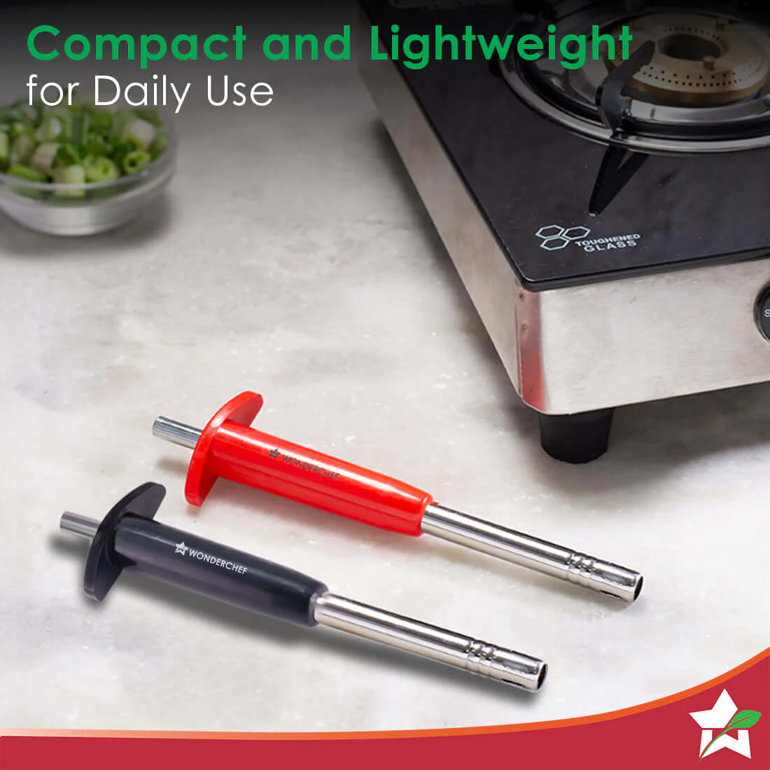 Premium Kitchen Gas Igniter/Lighter 2 Pcs, Stainless-steel, Use on Gas Stove at Home & Restaurant, Unbreakable, Easy Grip, Long-lasting, Rust-proof, Regular Size, 1 Yr Warranty - Image 4