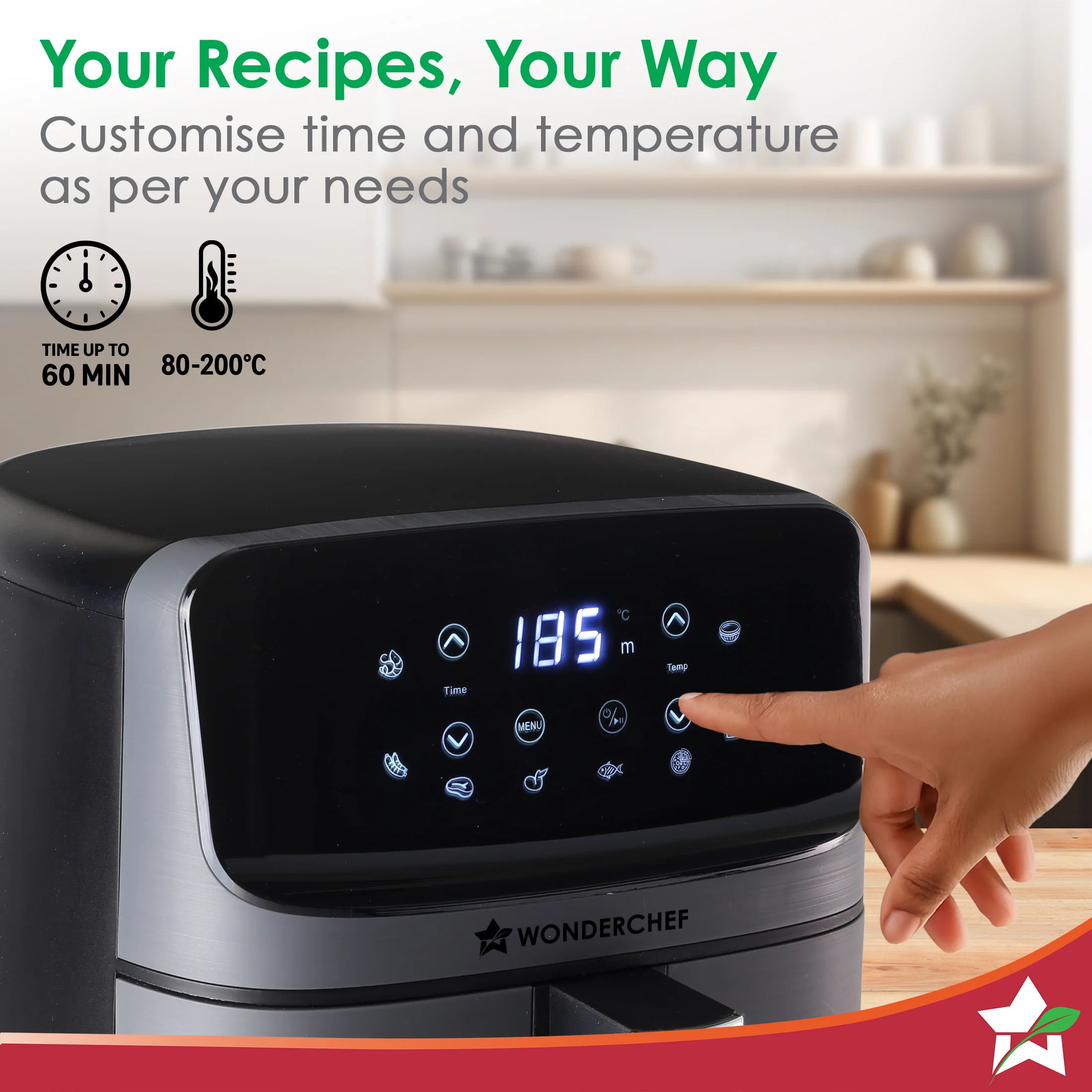 Regalia Digital Air Fryer, 1500W, 4.5L, 2-Yr Warranty - Image 3