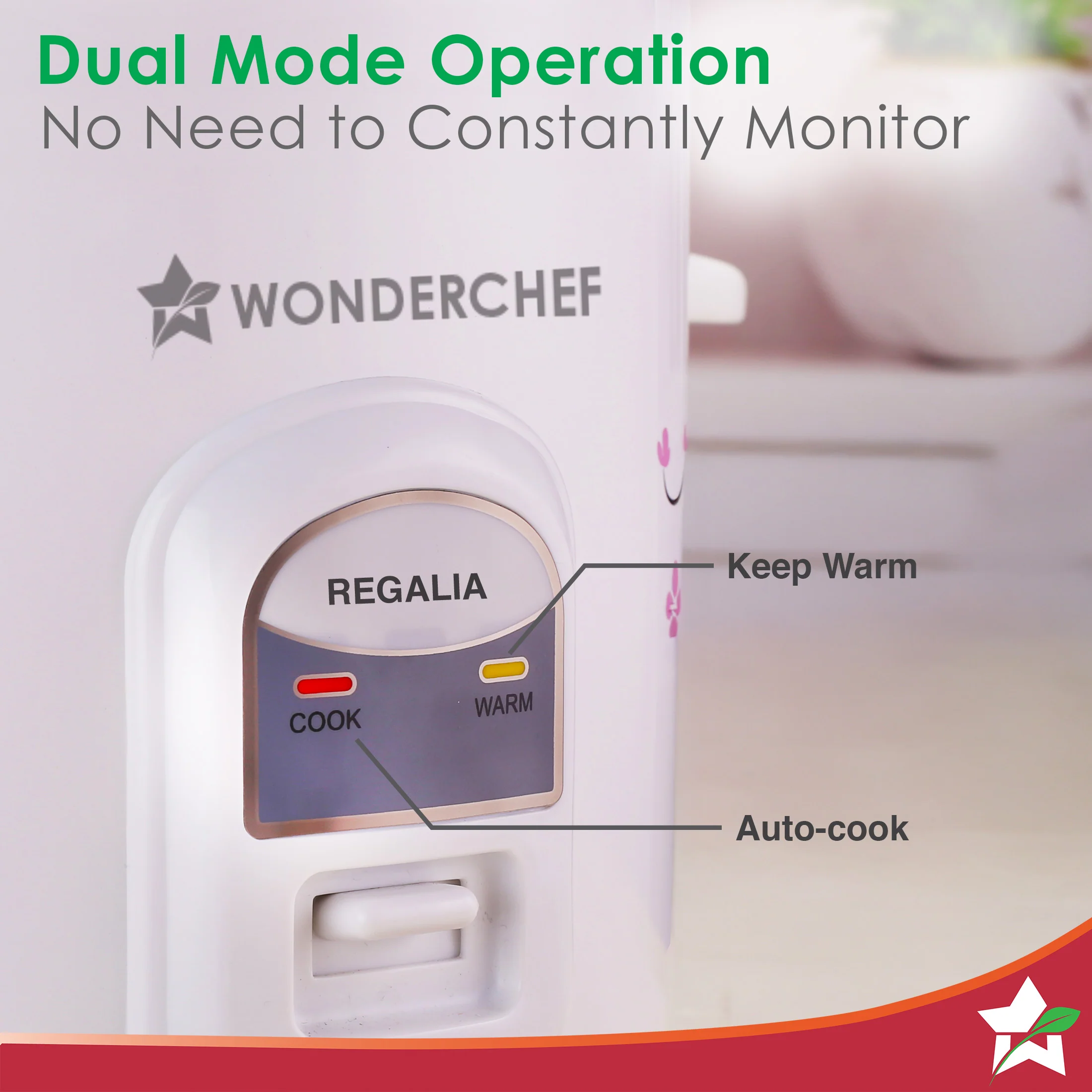 Regalia Electric Rice Cooker | 1.8 L, 700W | 2 Non-stick Bowls Serve 7-8 | Keep Warm Function | Uniform Cooking | Steam Veggies, Make Pulao, Khichdi, Momos | 2-Year Warranty - Image 7