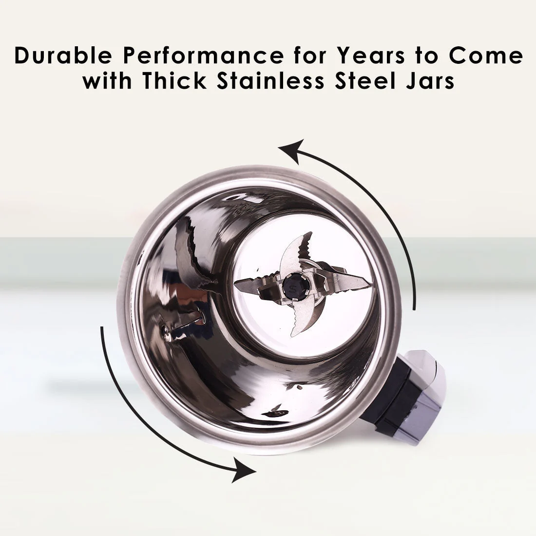 Regalia Mixer Grinder 750W, 230V~50Hz, 3 Stainless Steel Jars, Black, 5 Years Warranty - Image 6