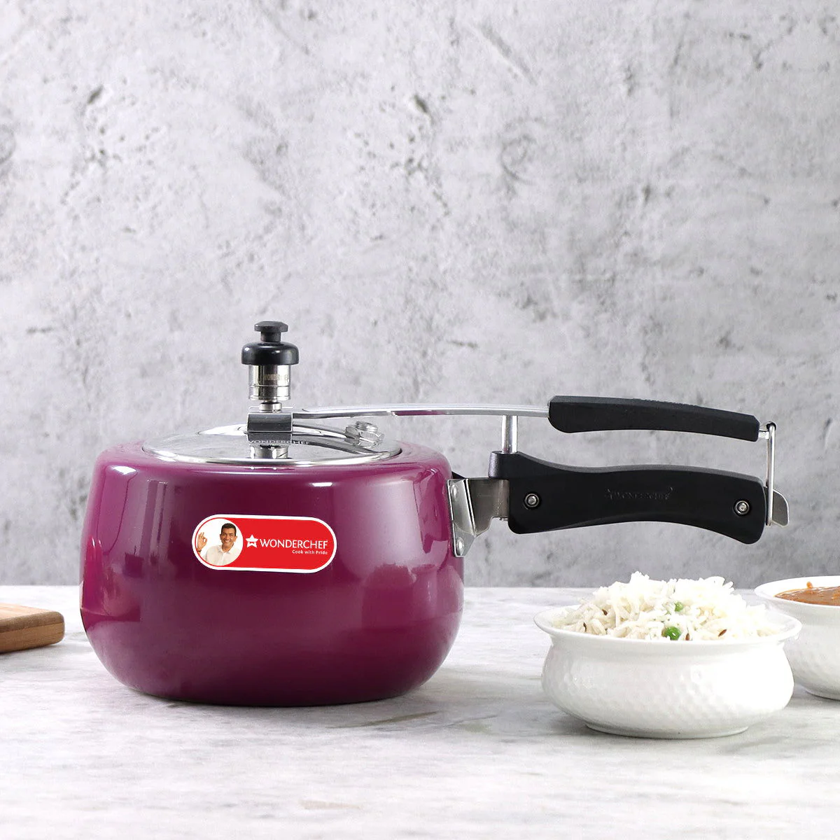 Regalia Induction Base 3L Pressure Cooker with Inner Lid, 2 Years Warranty, Purple - Image 5