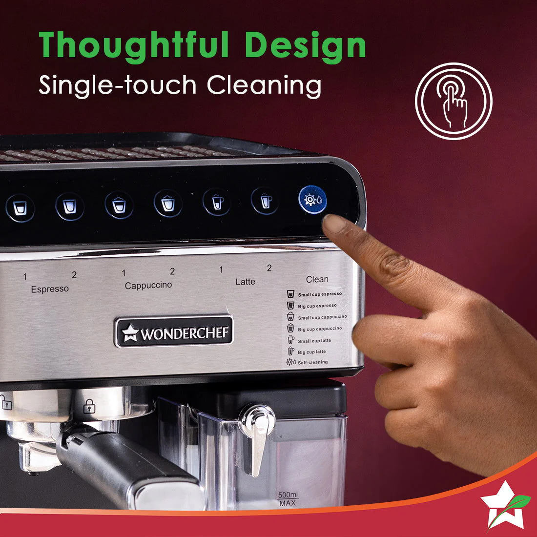 Regenta Automatic Coffee Maker | 20-bar Pressure | Automatic Milk Steamer | 2 Year Warranty - Image 5