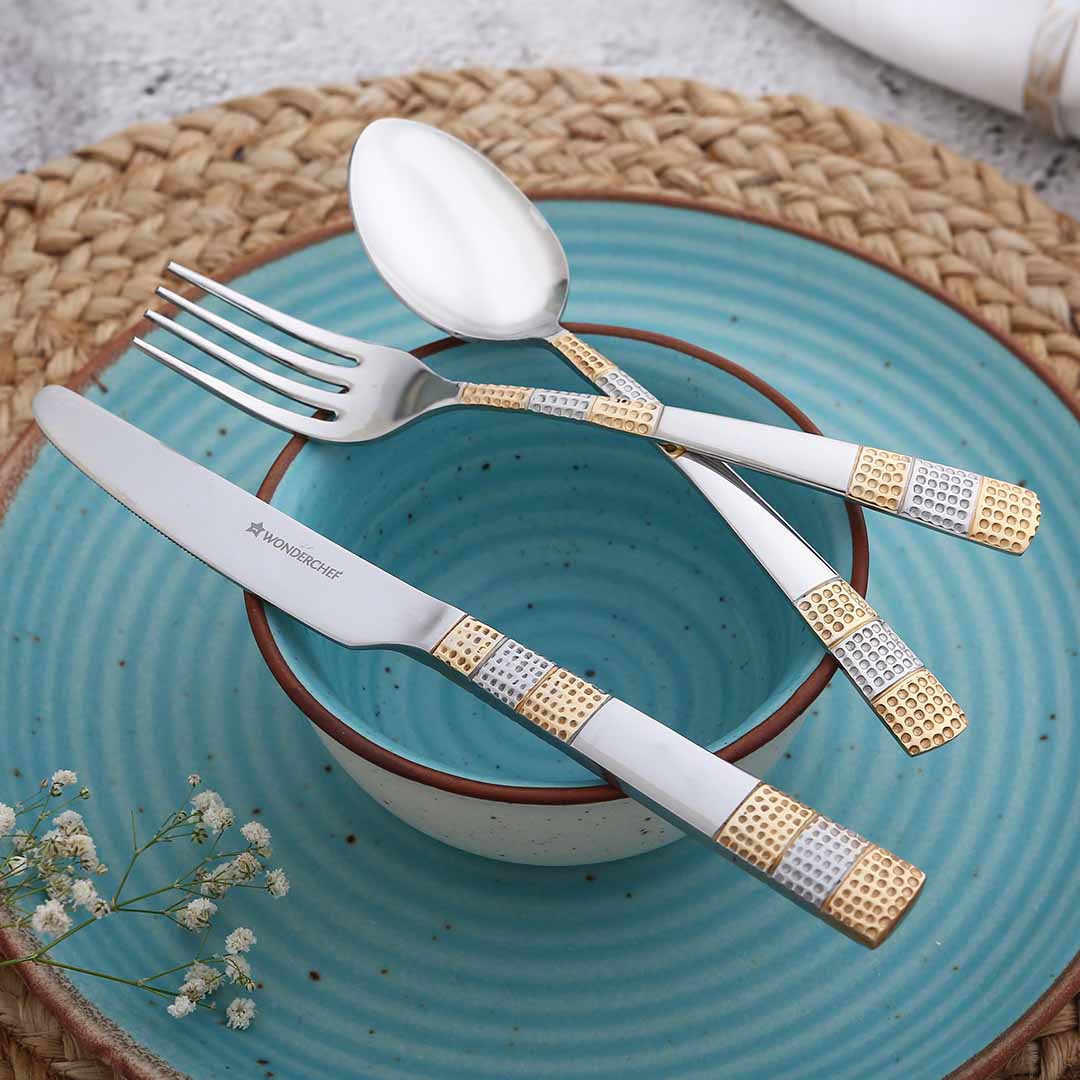 Roma Cultery Gift Set - Gold Plated - Set of 24 - Image 2