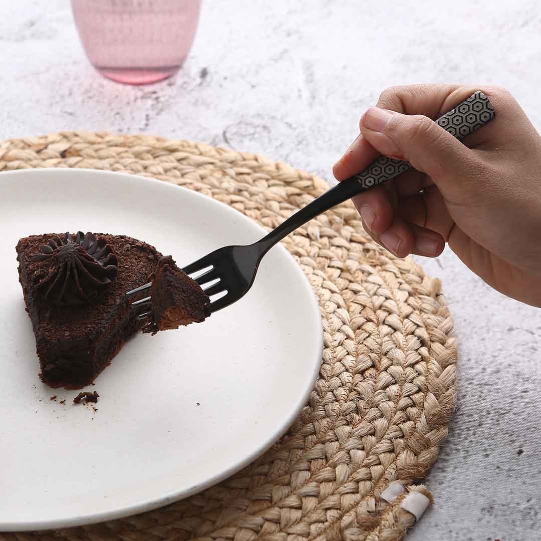 Roma Dinner Fork - Black - Set of 6pcs - Image 3