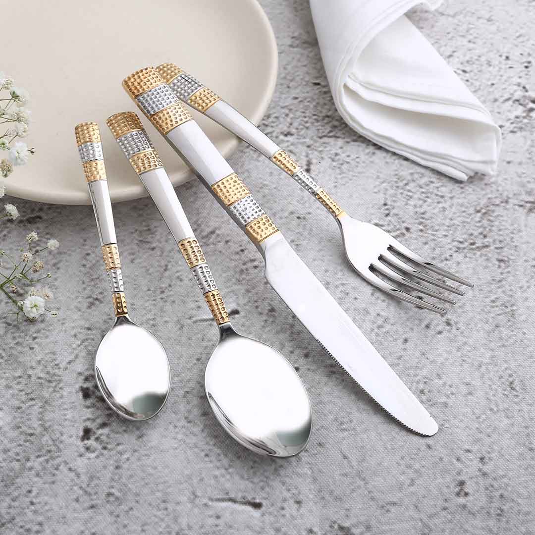 Roma Dinner Fork - Gold Plated - Set of 6pcs - Image 6