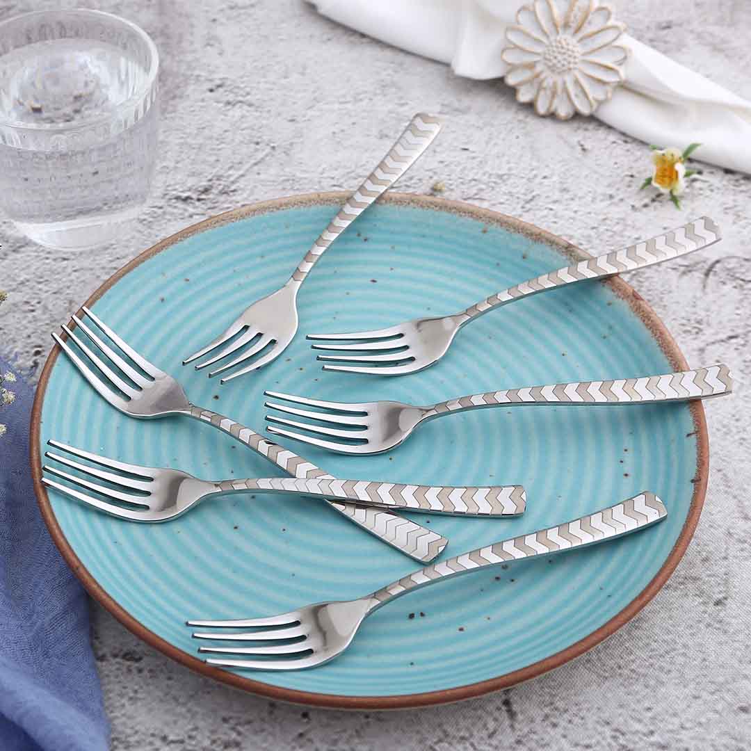 Roma Dinner Fork  - Laser Etching - Set of 6 pcs - Image 3