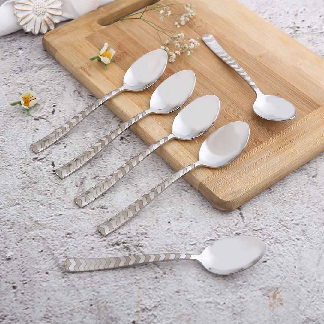 Roma Dinner Spoon - Laser Etching - Set of 6 pcs