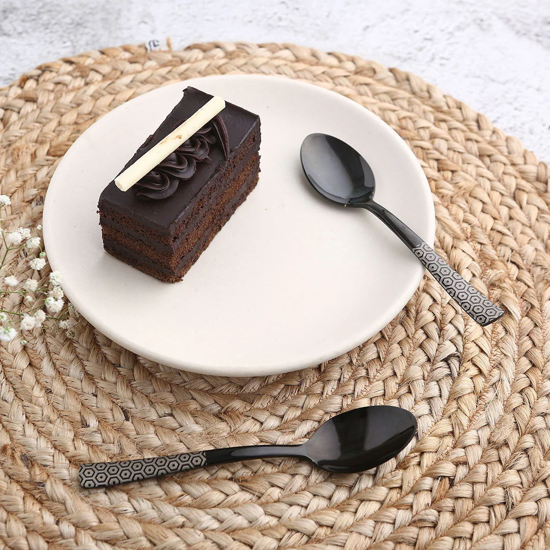 Roma Tea Spoon - Black - Set of 6pcs - Image 5