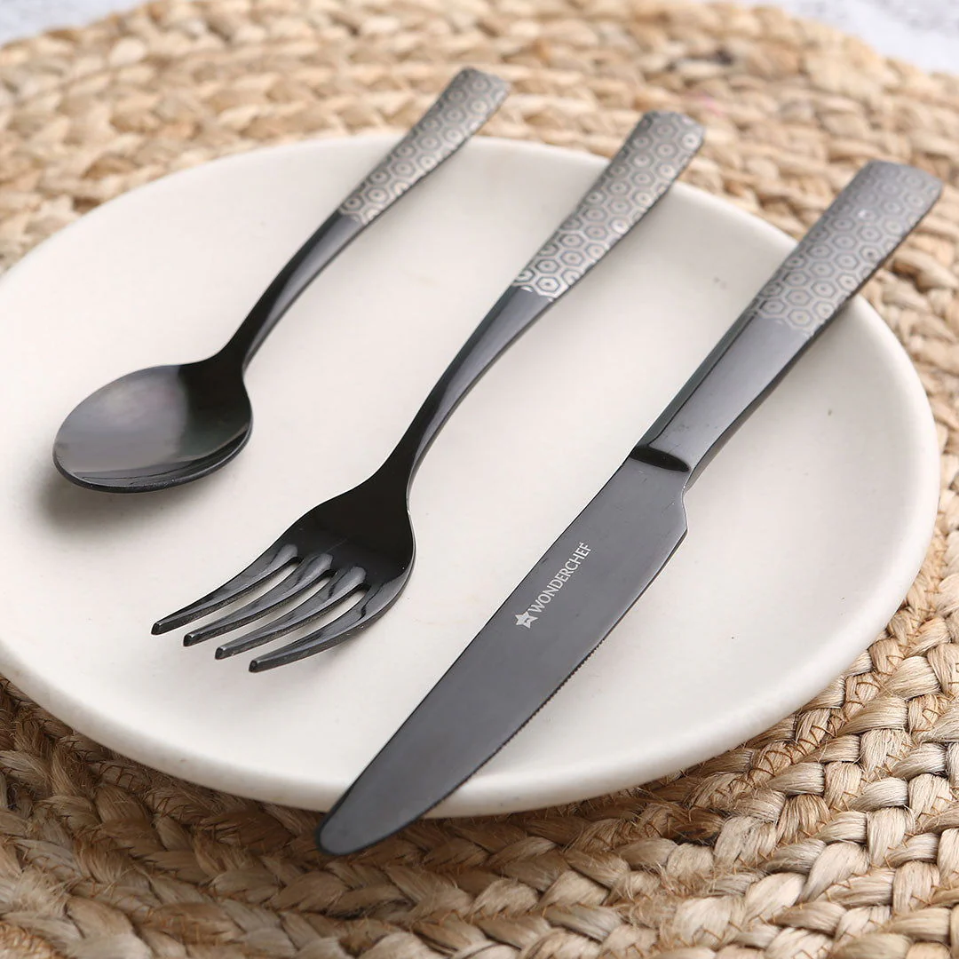 Roma Tea Spoon - Black - Set of 6pcs - Image 6