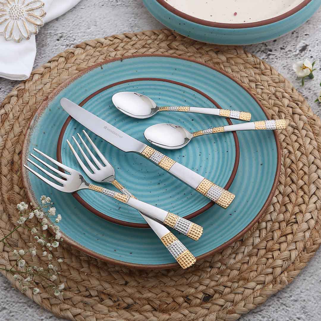 Roma Tea Spoon - Gold Plated - Set of 6pcs - Image 6