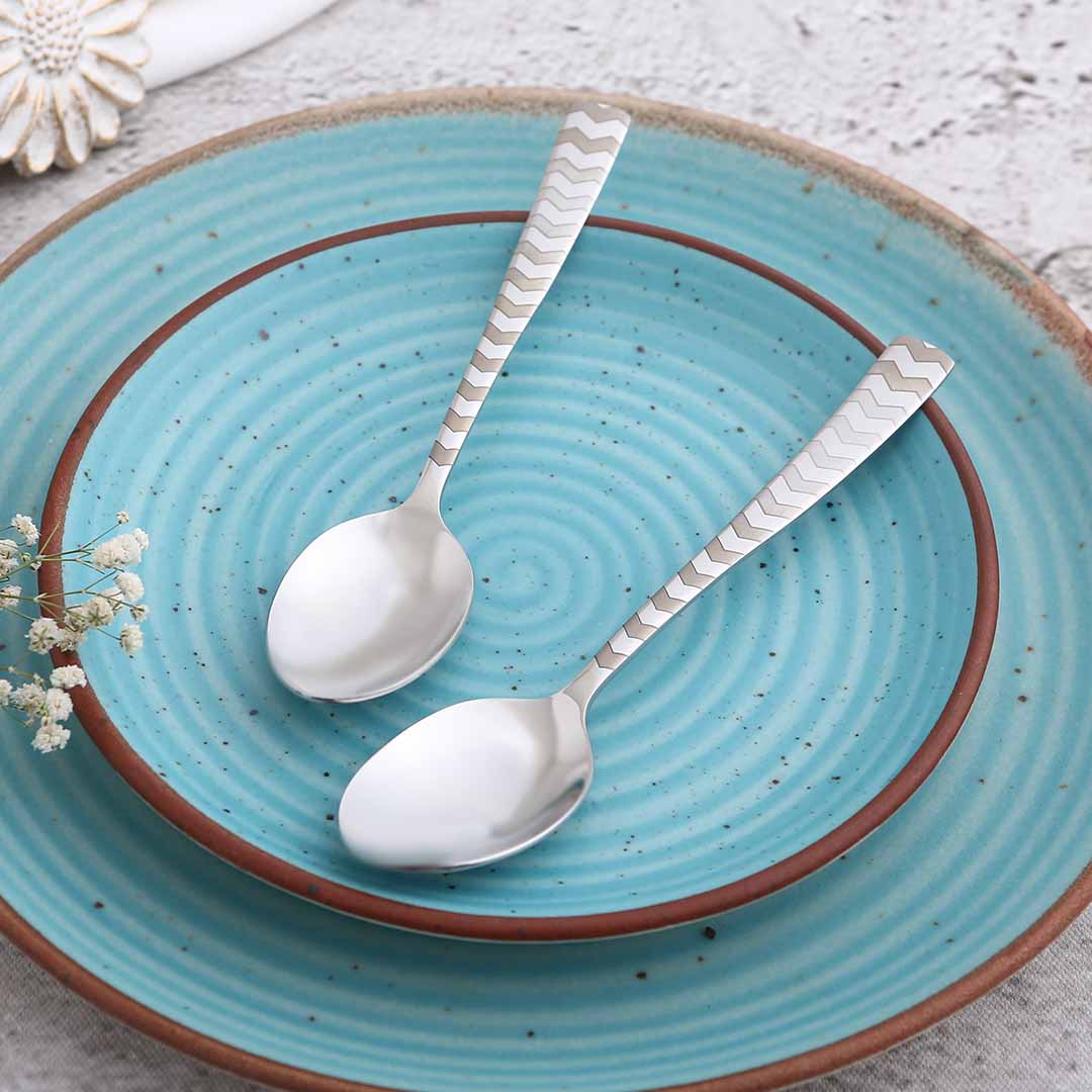 Roma Tea Spoon - Laser Etching - Set of 6 Pcs - Image 2