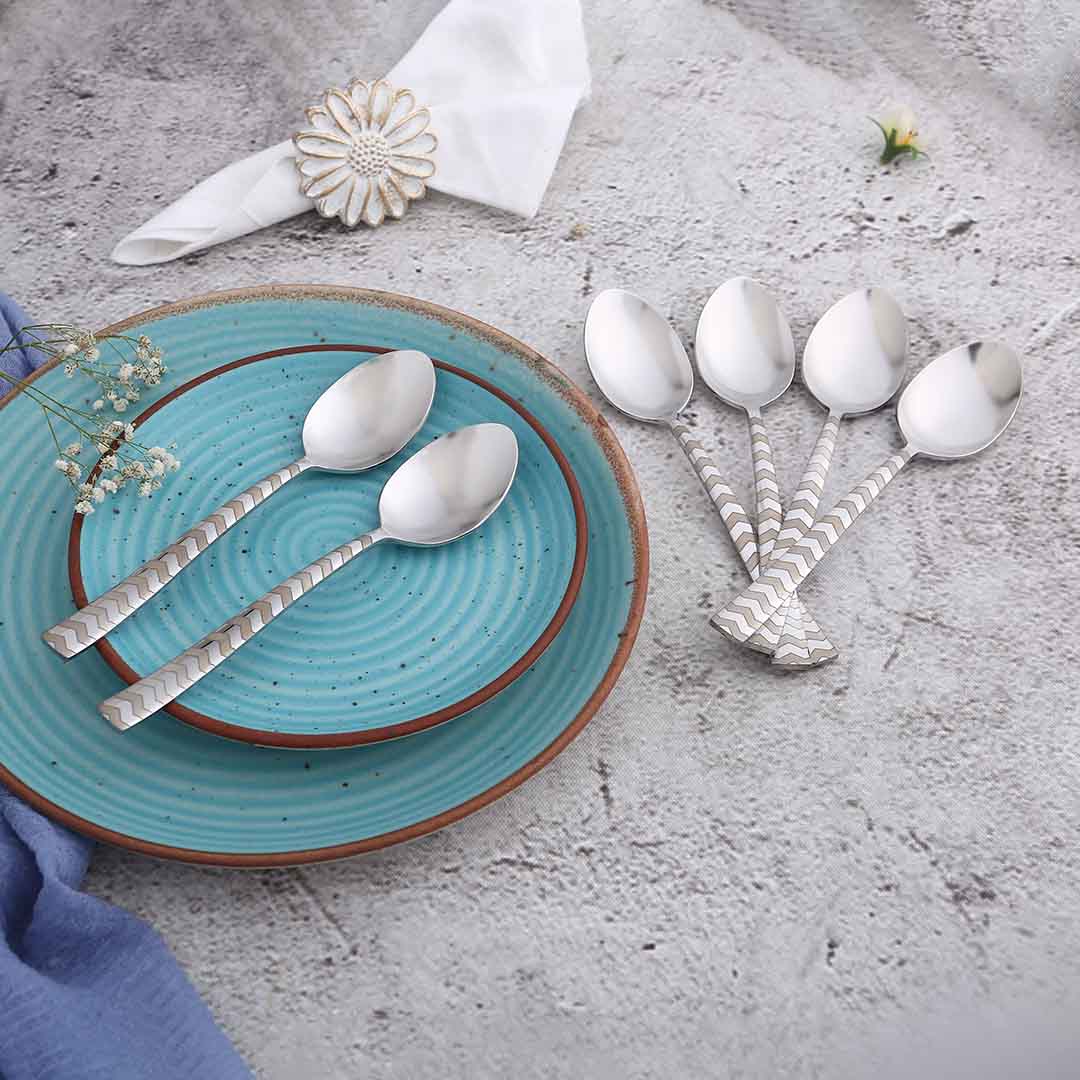 Roma Tea Spoon - Laser Etching - Set of 6 Pcs - Image 4