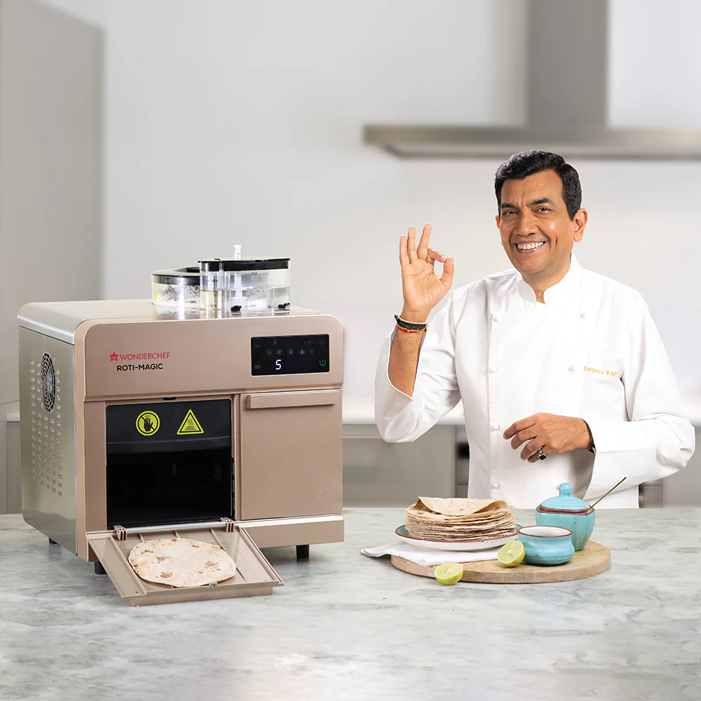 Wonderchef Renewed Roti-Magic | Fully Automatic Roti Maker for Perfect Homemade Rotis | Make Hot Rotis From Dry Atta & Water | Kneads Atta & Rolls Perfect Rotis | Hygienic, Effortless & Time-Saving | 1900 Watt | Rose Pink - Image 4