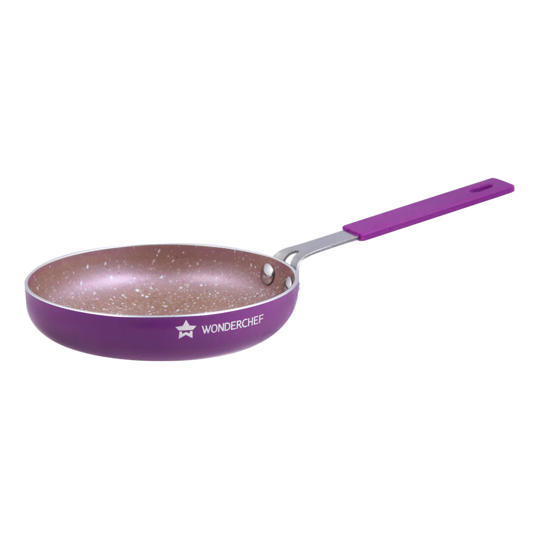 Wonderchef Renewed Royal Velvet Non-stick 14cm Fry Pan | Soft Touch Handle | Virgin Grade Aluminium | 3mm Thick | PFOA/Heavy Metals Free - Image 4