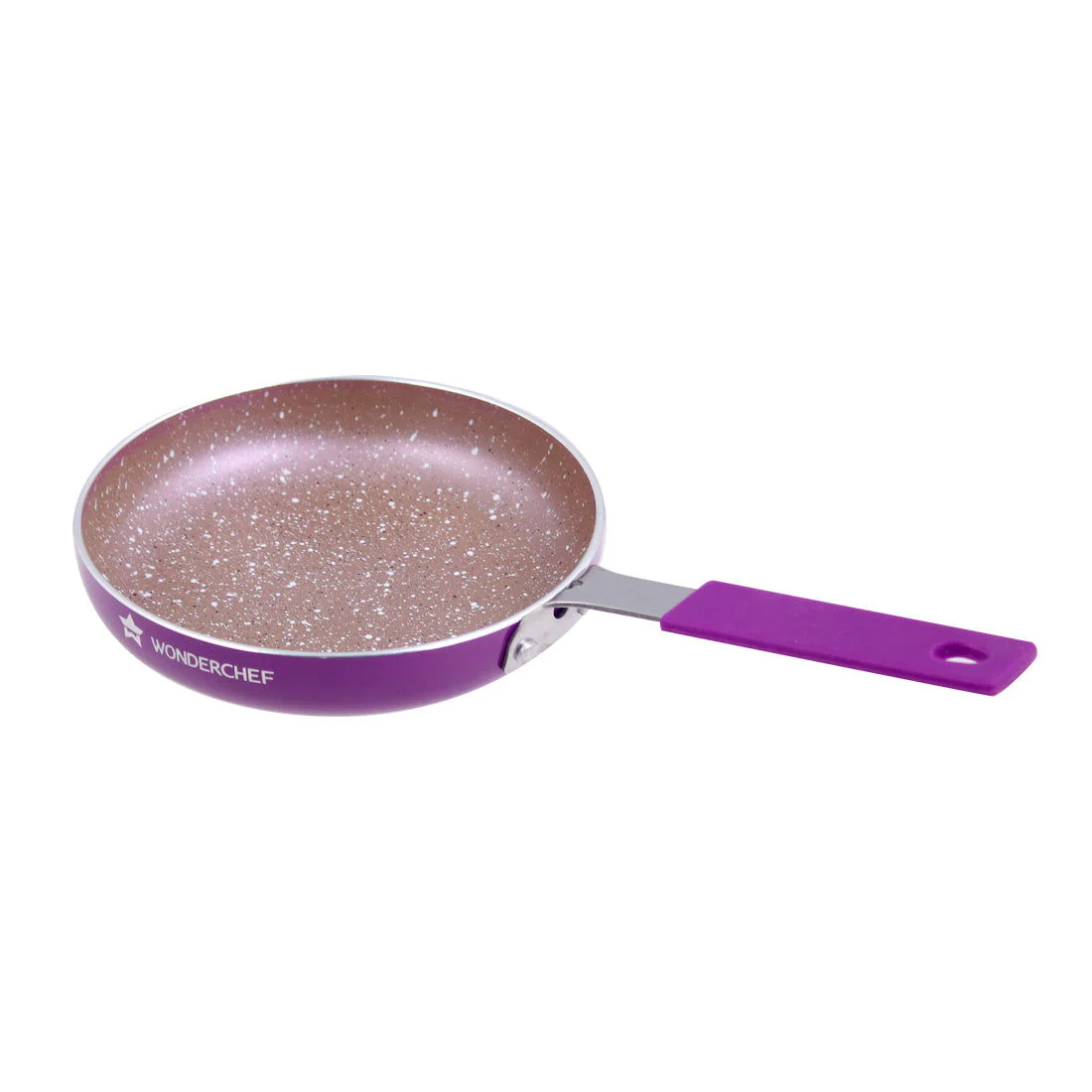 Wonderchef Renewed Royal Velvet Non-stick 14cm Fry Pan | Soft Touch Handle | Virgin Grade Aluminium | 3mm Thick | PFOA/Heavy Metals Free - Image 5