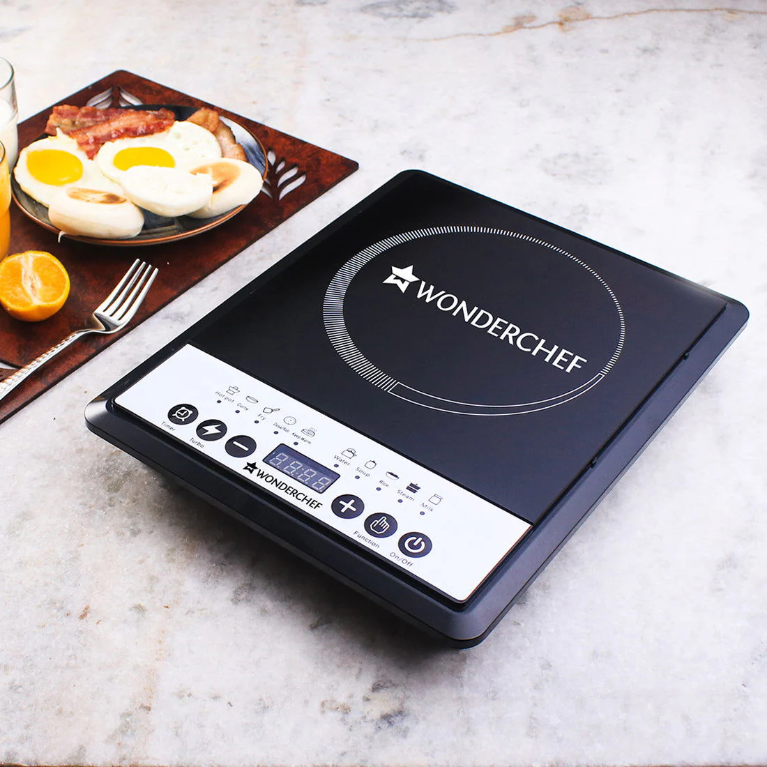 Ruby Induction Cooktop, 1800W, Advanced Dual Layer Coil, Push Touch Button Control, 2 Years Warranty - Image 6