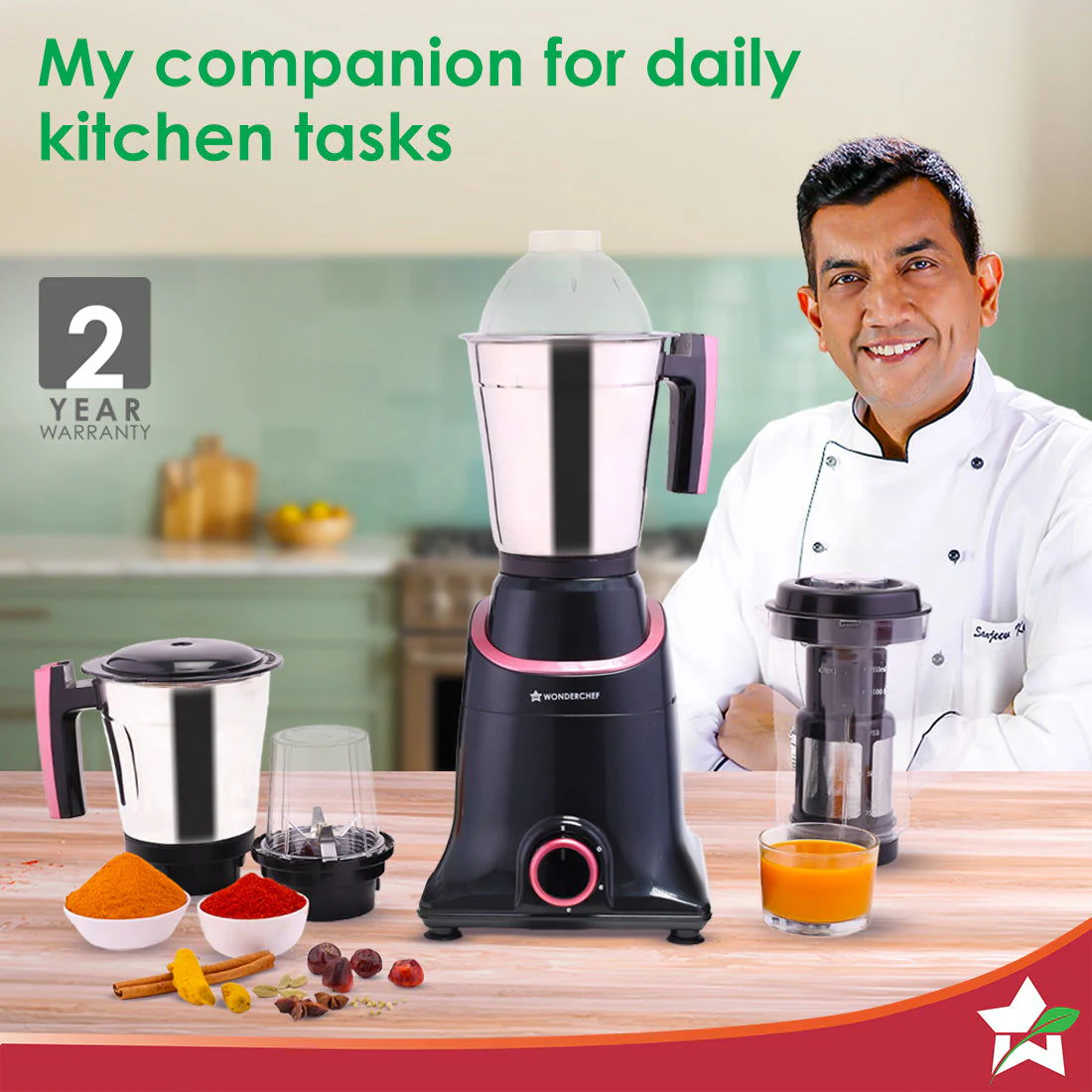 Select Mixer Grinder 750W 4 Jar - Image 2