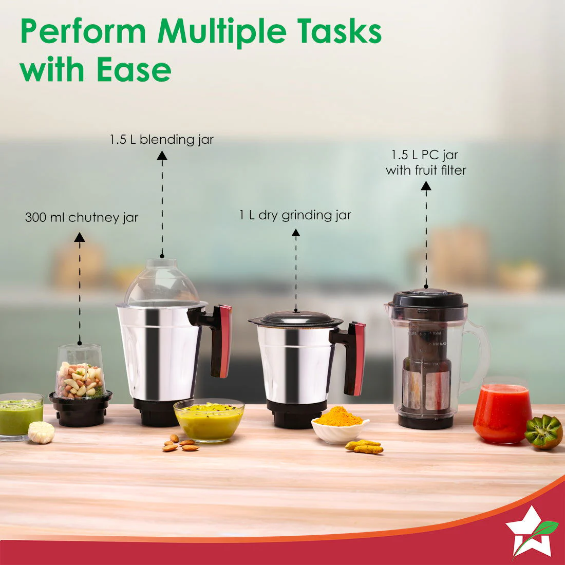 Select Mixer Grinder 750W 4 Jar - Image 5