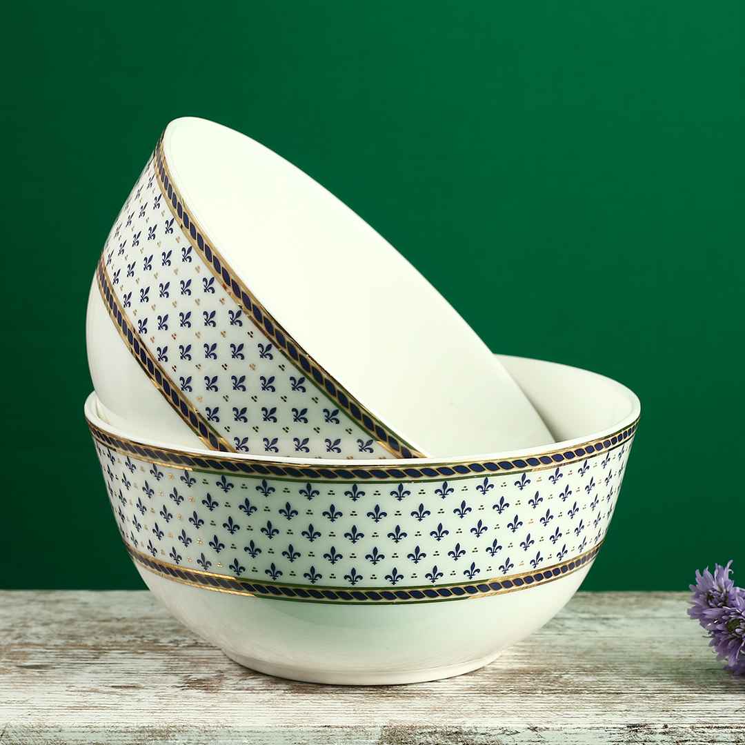 Sicilia Fine Bone China 6" Serving Bowl - Royal Blue - 1 Pc - Image 2