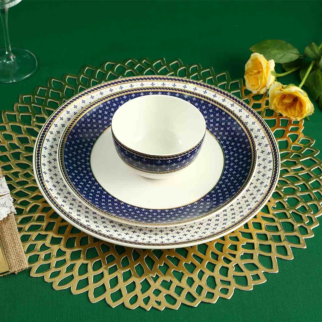Sicilia Fine Bone China Katori - Royal Blue - Set of 2 Pcs - Image 2