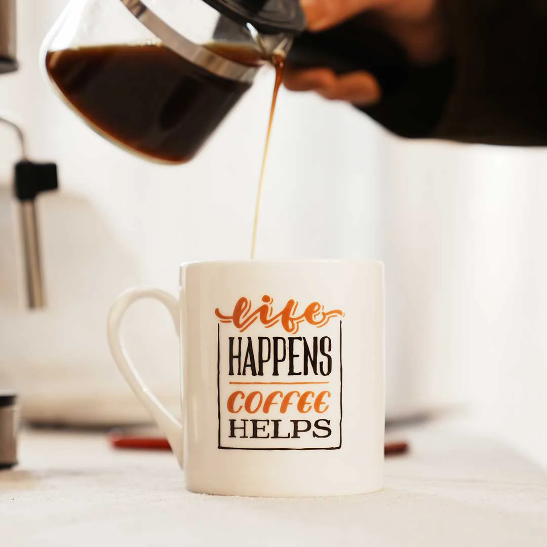 Sicilia Life Happens Coffee Helps Mug 370 ml - Image 3