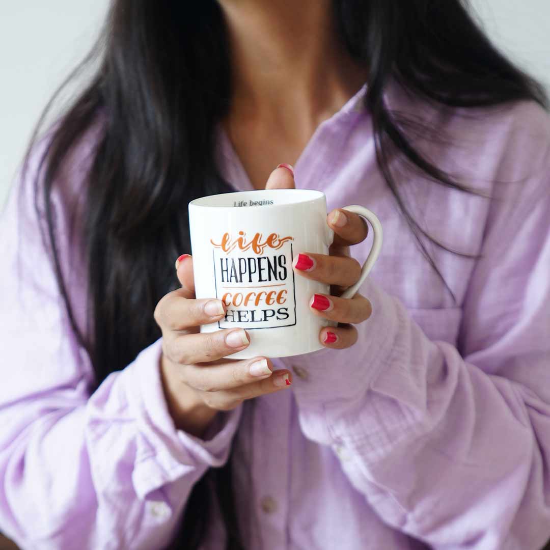 Sicilia Life Happens Coffee Helps Mug 370 ml - Image 4
