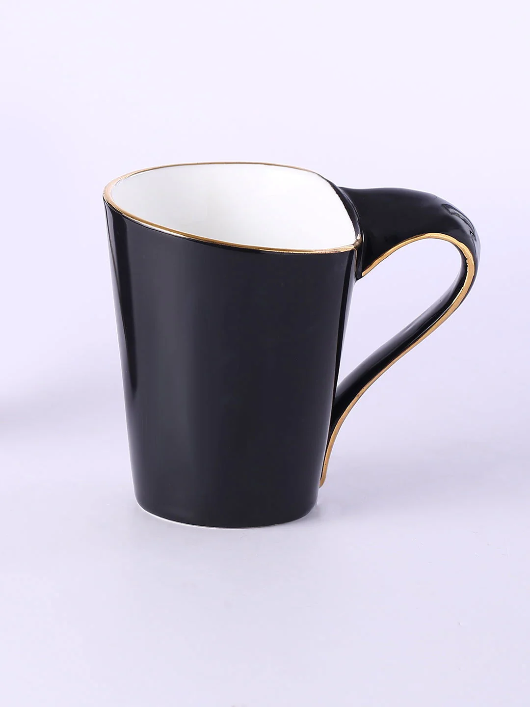 Sicilia Solid Black Mugs 190 ml Set of 2 - Image 2
