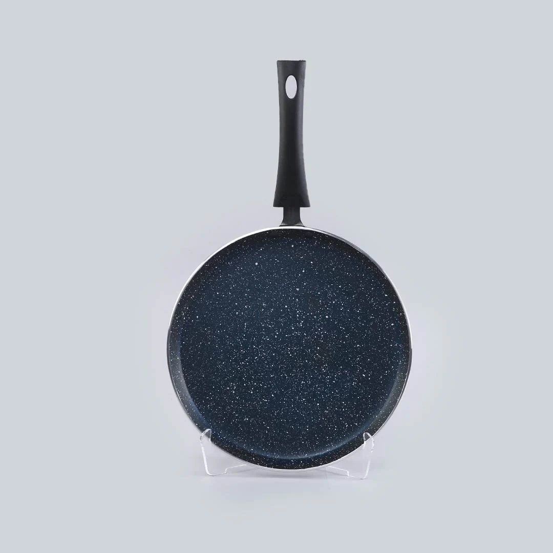 Sigma Non-stick Cookware Set, 4Pc (Kadhai with Lid, Dosa Tawa, Fry Pan), Induction Bottom, Cool Touch Bakelite Handles, Virgin Aluminium, PFOA Free, 2 Years Warranty, Midnight Blue - Image 5